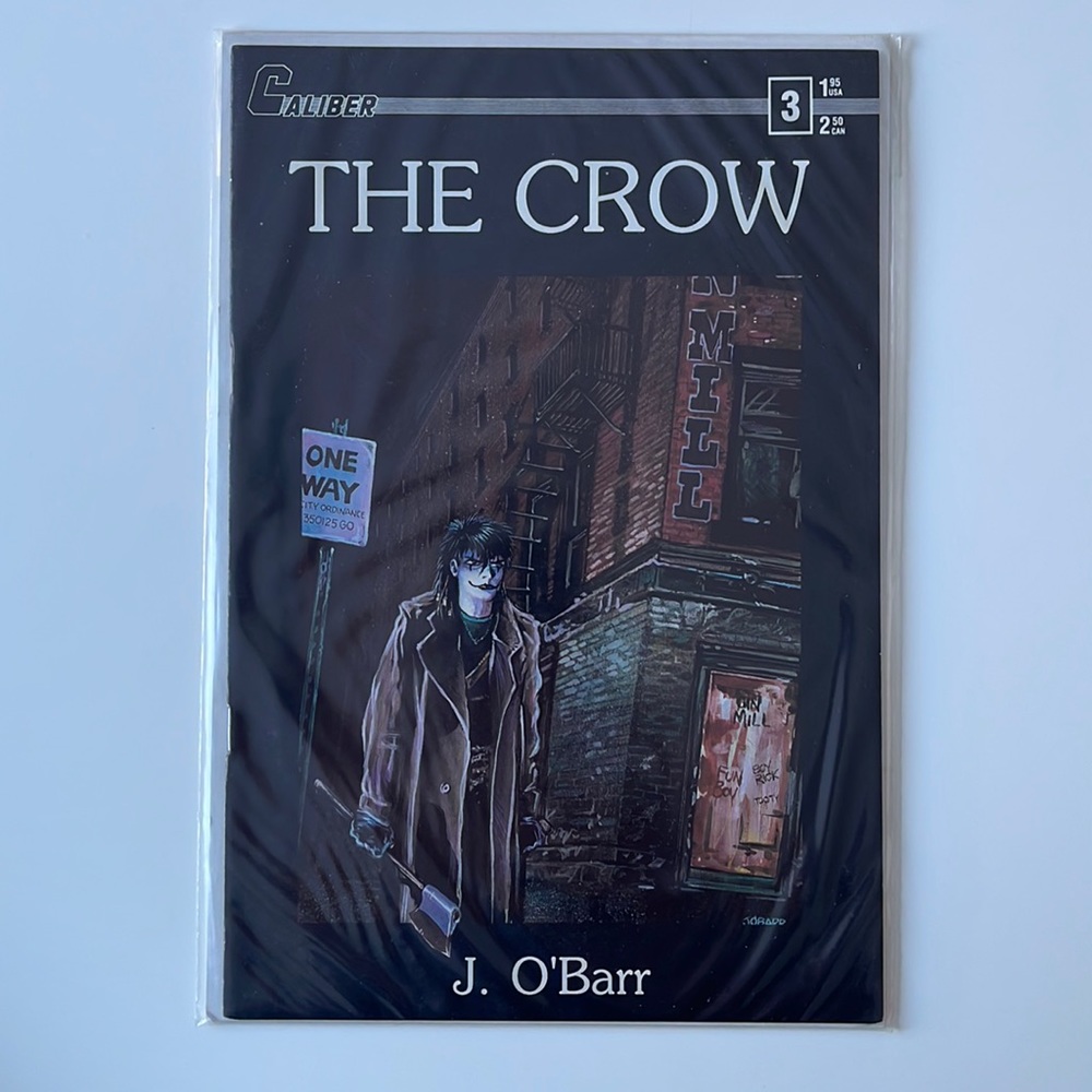 The CROW #3 Jim O’Barr Caliber Press 1st Print AUG 1989 EUC Comic